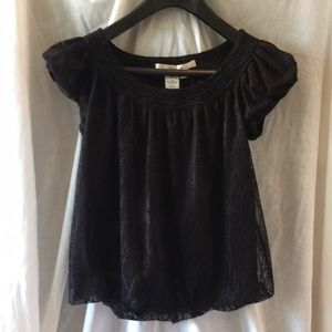 Cute black (knitted type) top